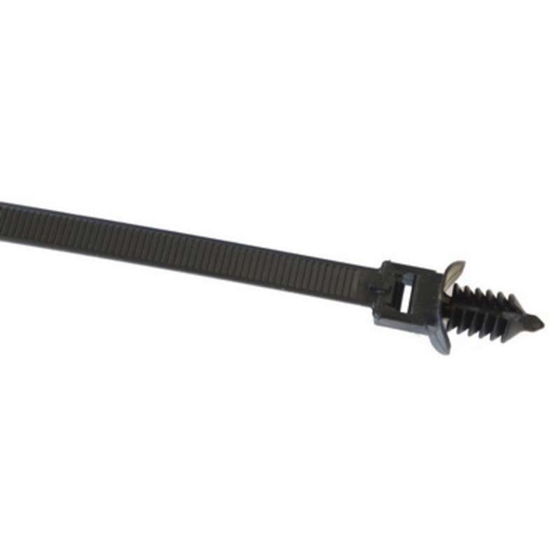 FIR TREE BLK CABLE TIES 7.5"X.25" HEAT STABILIZED